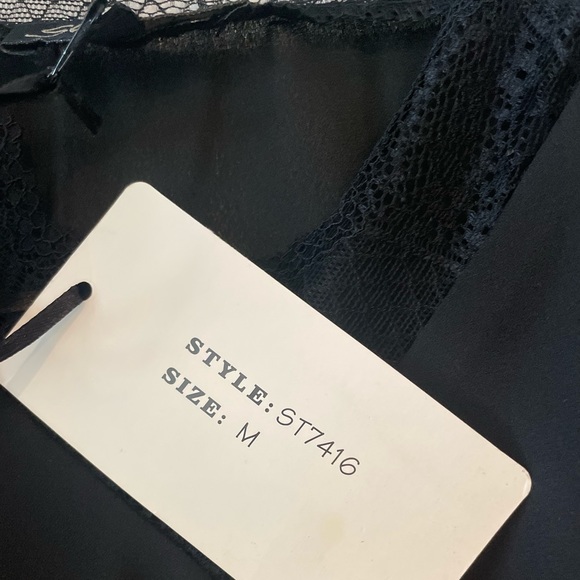 NWT Fashion Nova Black Lace Cami - Picture 9 of 12